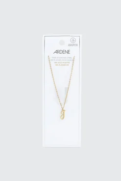 14K Gold Plated Stainless Steel Initial J Necklace