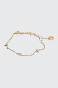 14K Gold Plated Star Bracelet