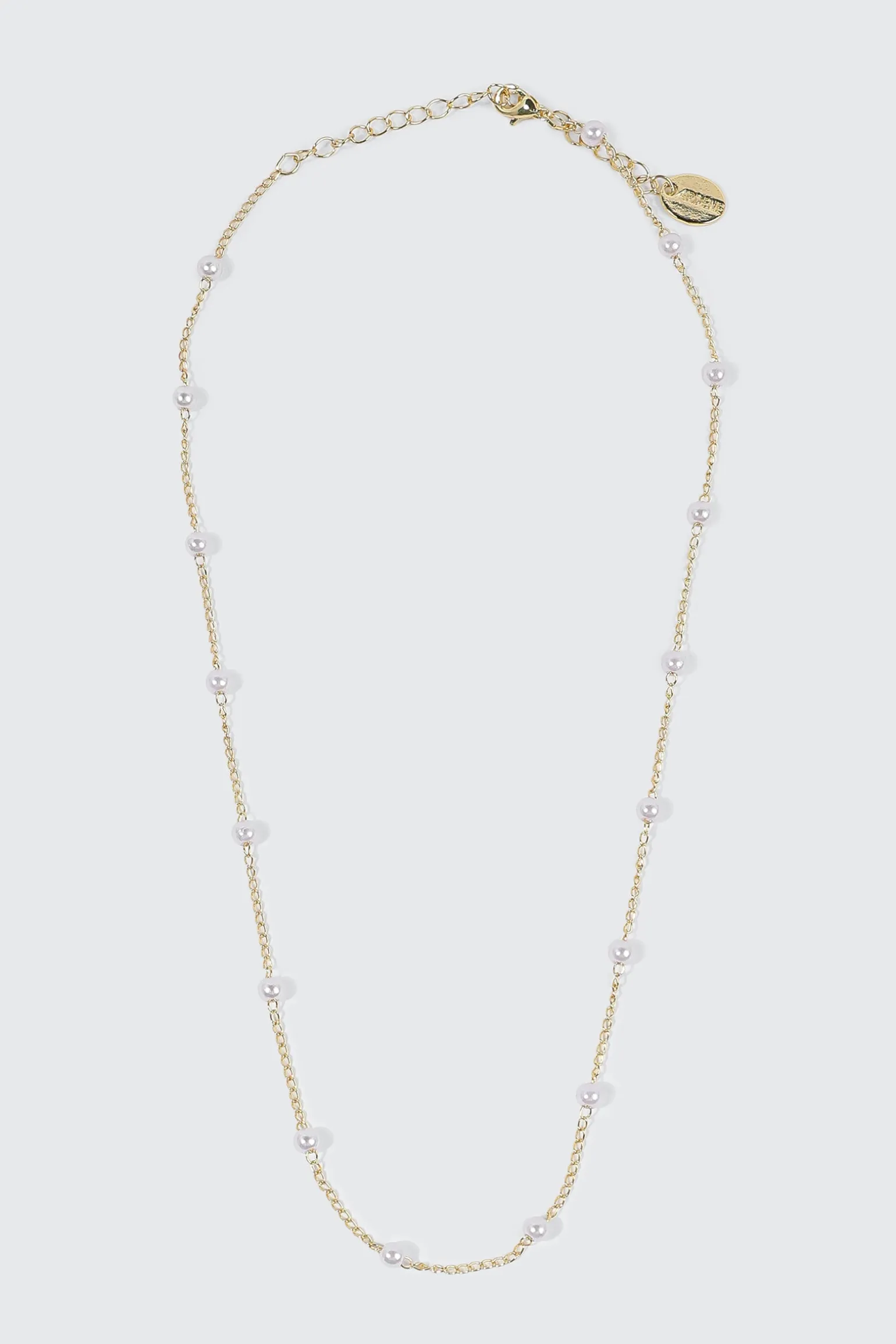 14K Gold Plated Station Necklace
