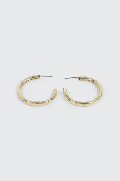 14K Gold Plated Tubular Hoops