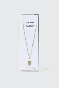 14K Gold Plated Turtle Necklace