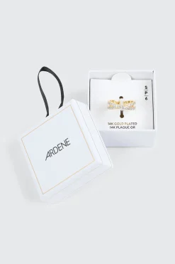 14K Gold Plated X Ring