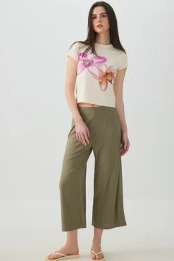 Knit Crepe Culottes