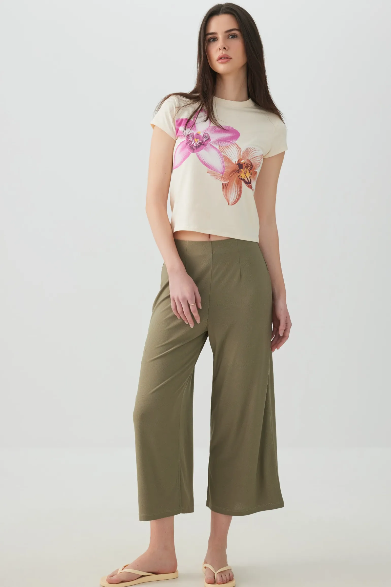 Knit Crepe Culottes