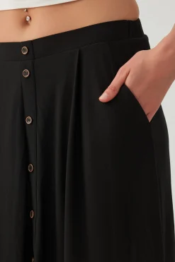 Knit Crepe Maxi Skirt