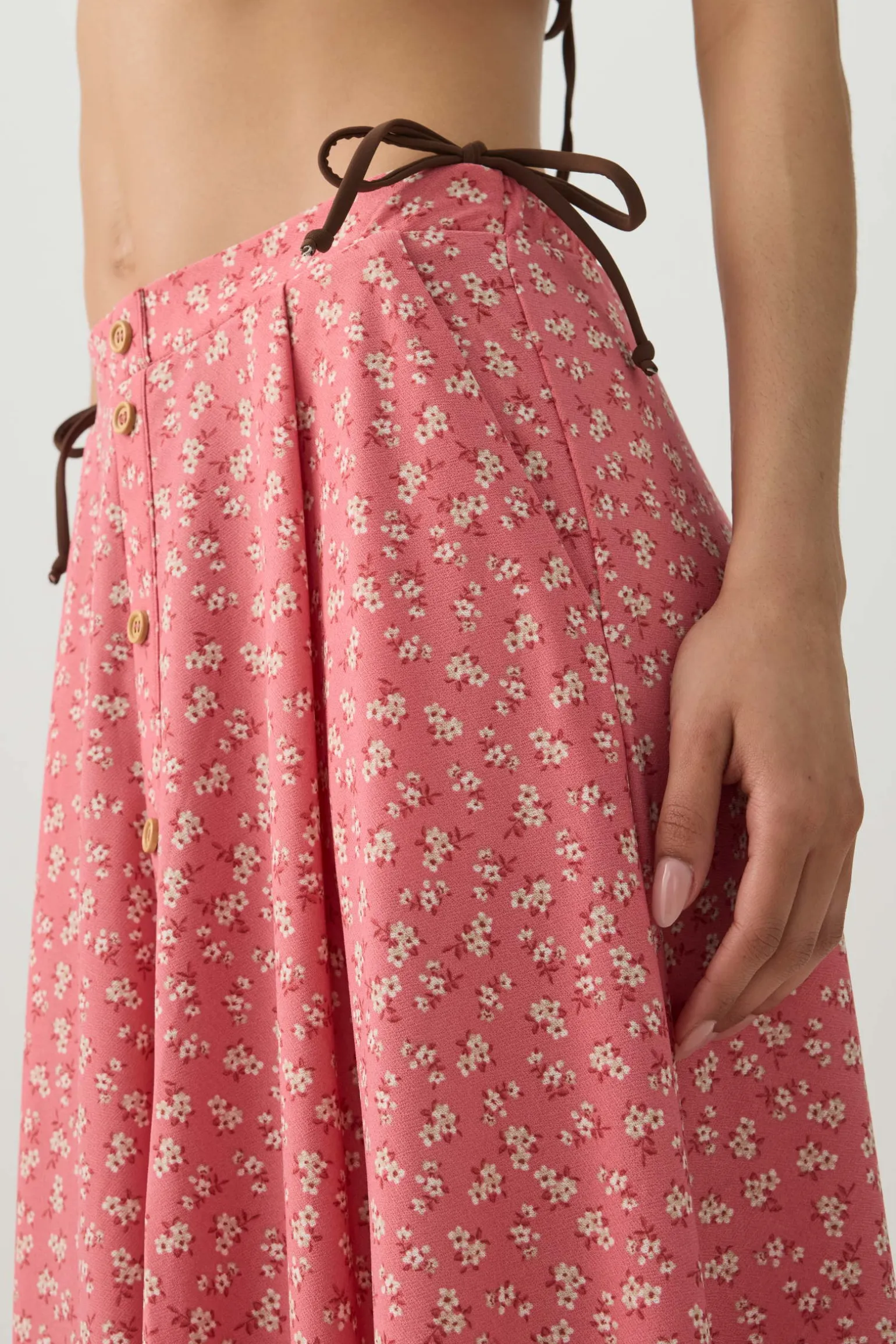 Knit Crepe Maxi Skirt