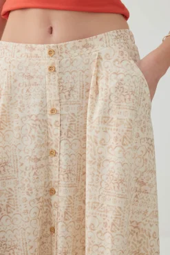 Knit Crepe Maxi Skirt