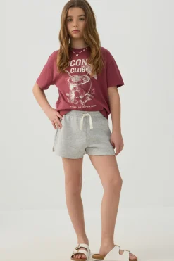 Knit Shorts with Back Pocket
