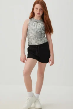 Knit Shorts with Back Pocket