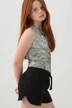 Knit Shorts with Back Pocket