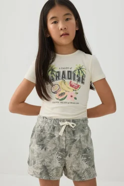Knit Shorts with Back Pocket
