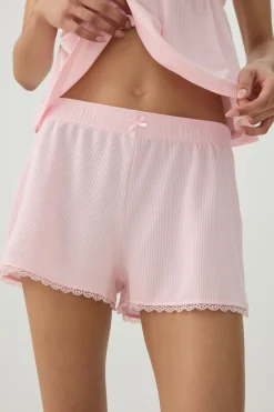 Knit Waffle PJ Shorts