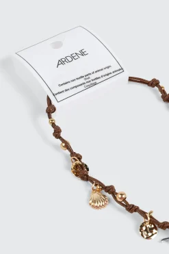 Knotted Cord Charm Necklace
