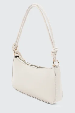 Knotted Handle Shoulder Bag with Crossbody Strap
