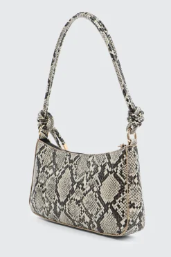 Knotted Handle Shoulder Bag with Crossbody Strap