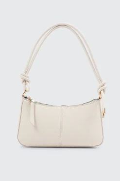Knotted Handle Shoulder Bag with Crossbody Strap