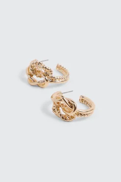Knotted Hoop Earrings