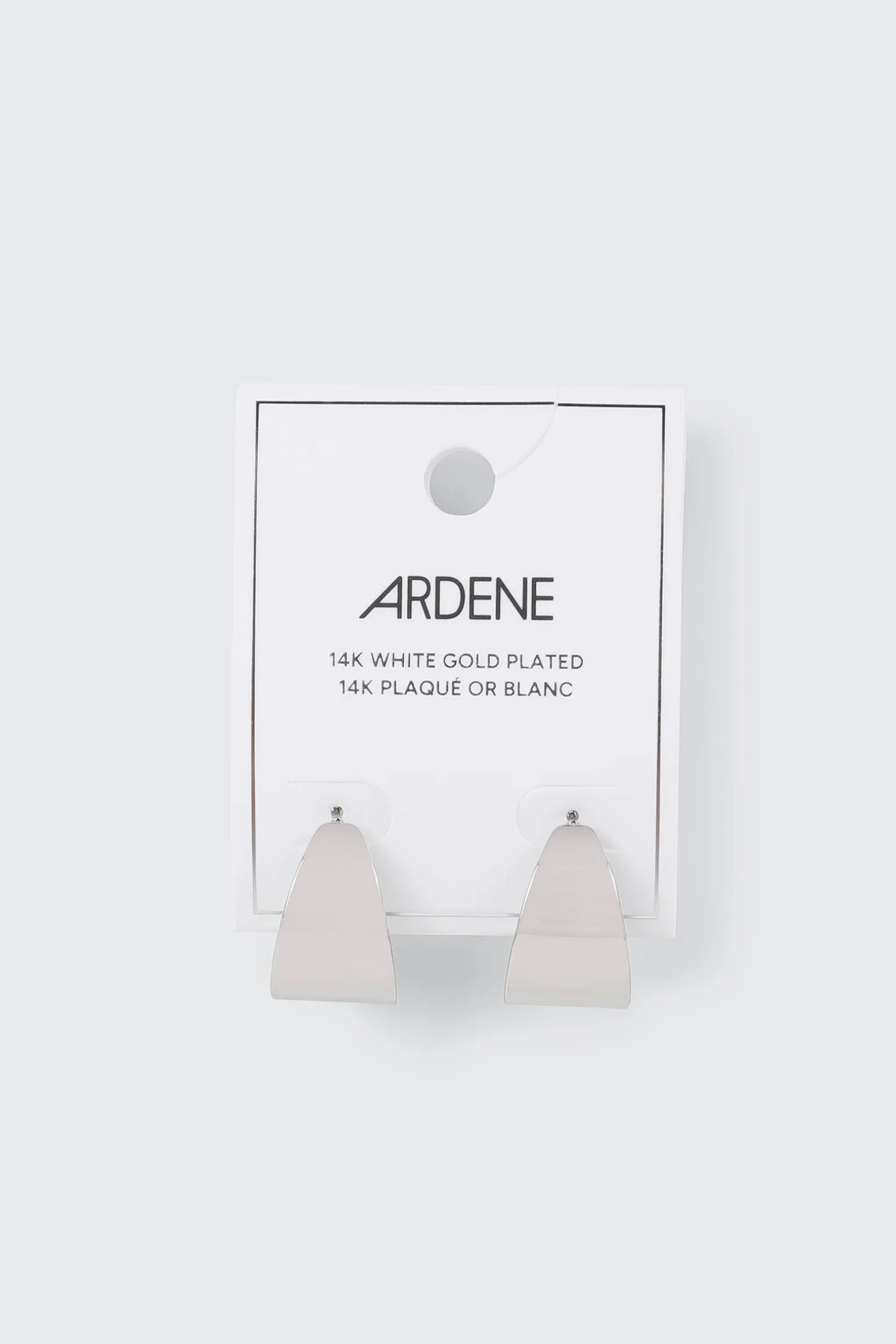14K White Gold Plated Earrings