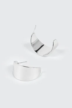 14K White Gold Plated Earrings