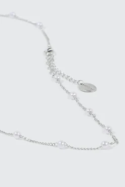 14K White Gold Plated Necklace