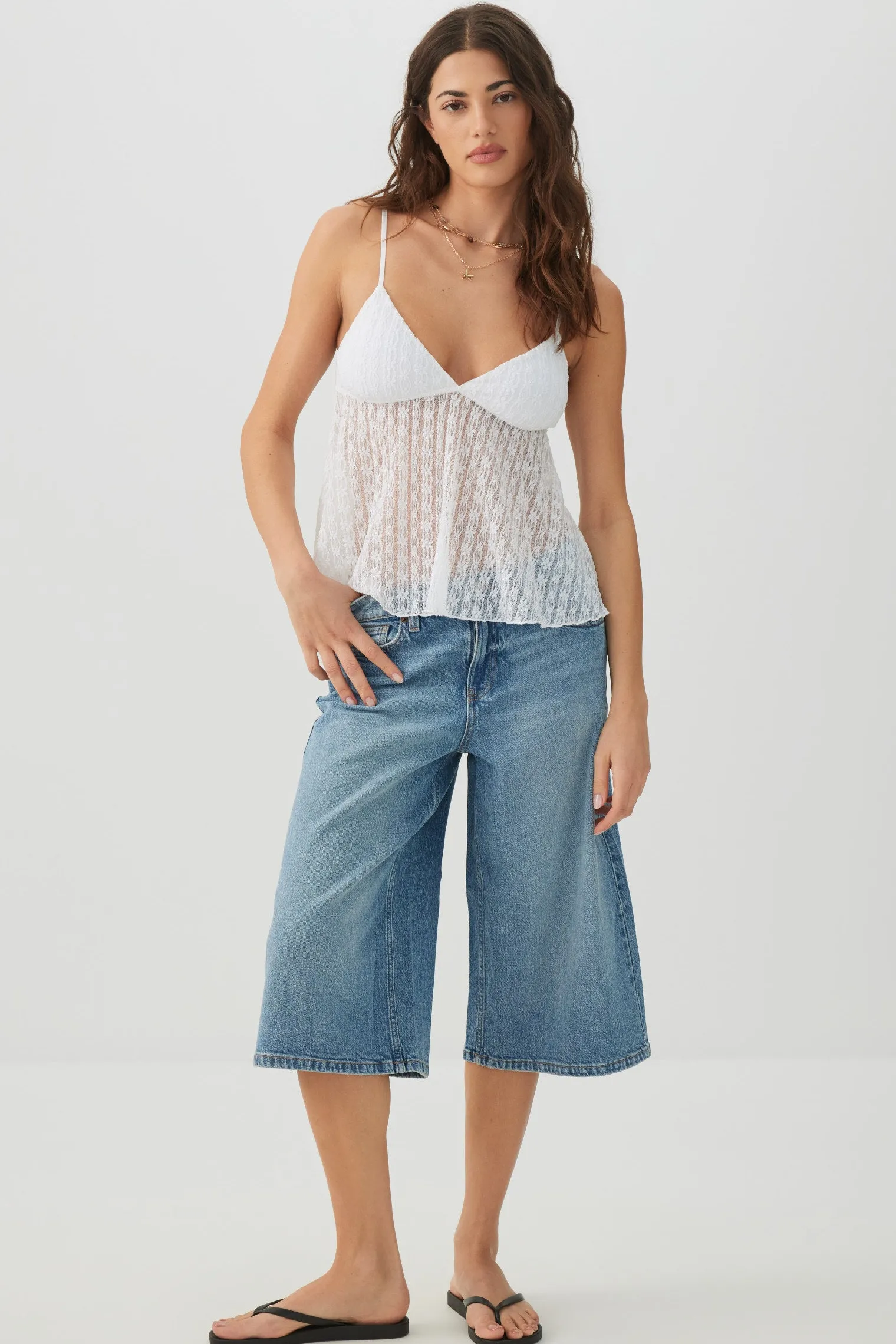 Lace Cropped Tank