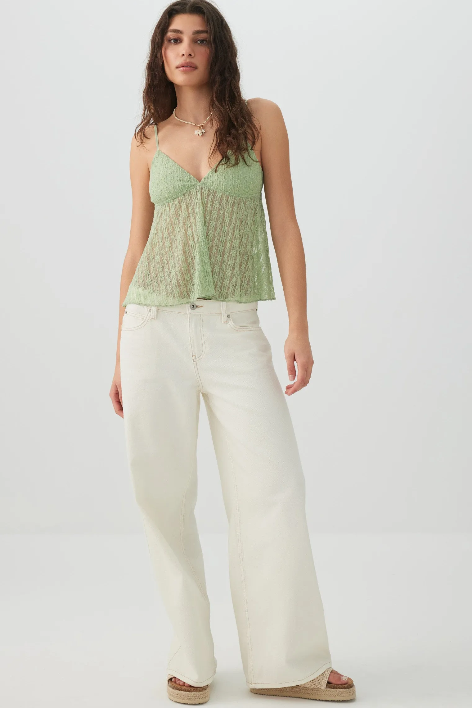 Lace Cropped Tank
