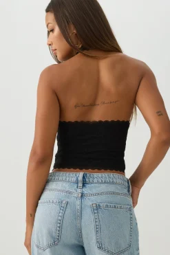 Lace Halter Tank Top