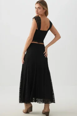 Lace Maxi Skirt