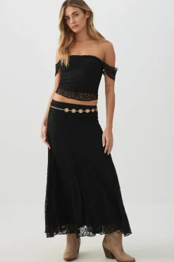 Lace Maxi Skirt