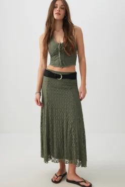 Lace Maxi Skirt