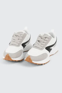 Lace Up Sneakers with Contrast Trim
