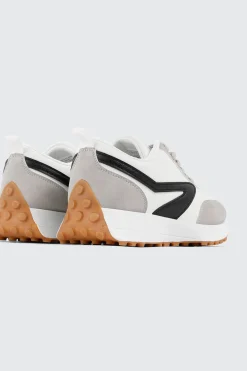 Lace Up Sneakers with Contrast Trim