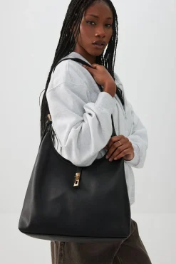 Large Faux Leather Tote Bag