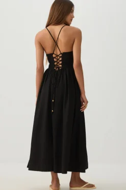 Linen Midi Dress