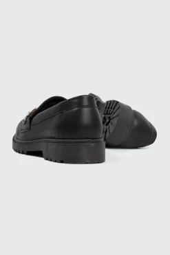 Loafers with Metal Ornament Detail