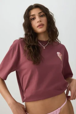 Longline Oversized Graphic T-Shirt