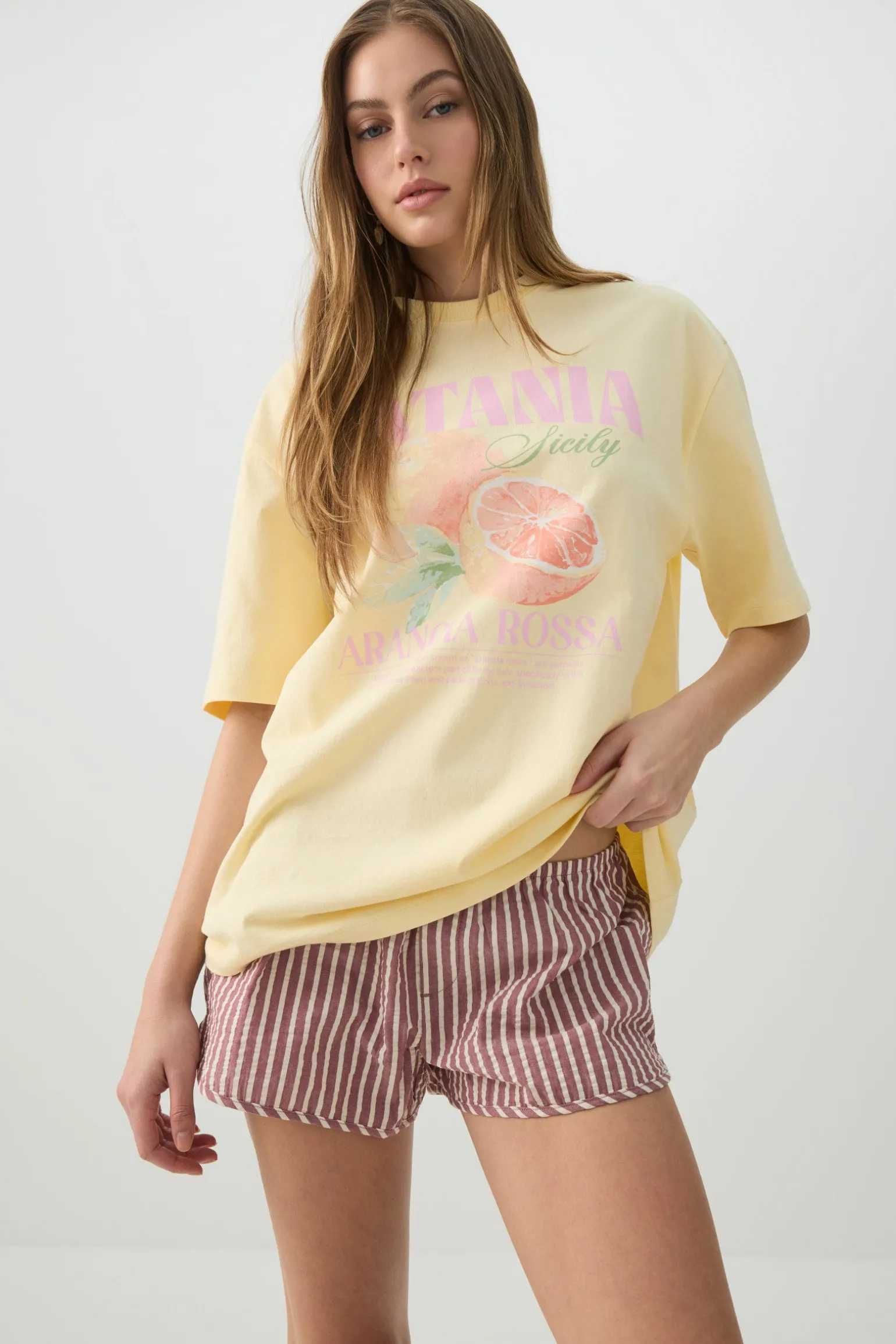 Longline Oversized Graphic T-Shirt