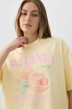 Longline Oversized Graphic T-Shirt