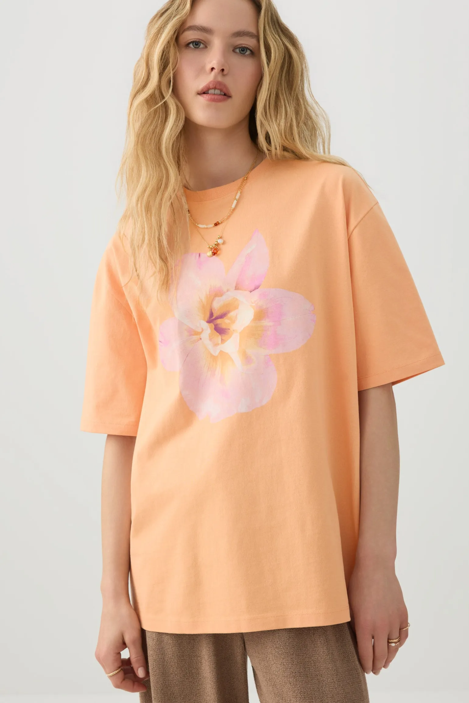Longline Oversized Graphic T-Shirt