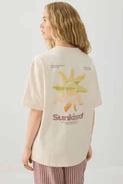 Longline Oversized Graphic T-Shirt