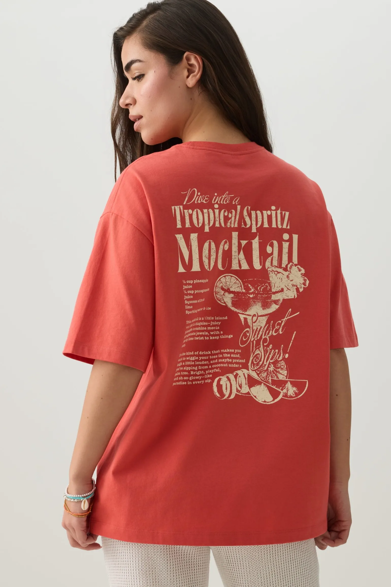 Long Oversized Graphic T-Shirt