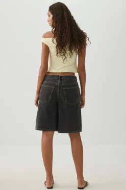 Low Rise Denim Jorts