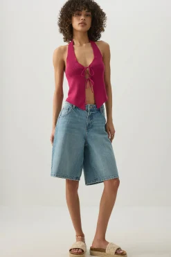Low Rise Denim Jorts