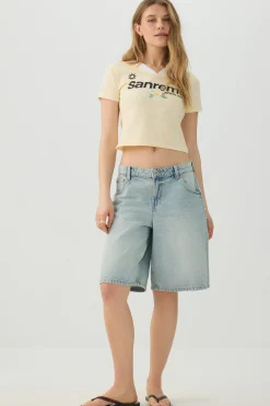 Low Rise Denim Jorts