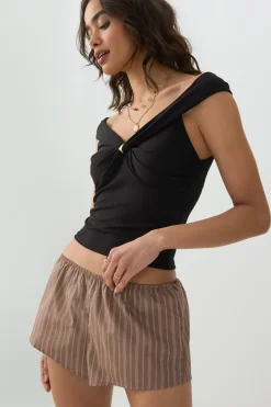 Low Rise Poplin Boxer Shorts