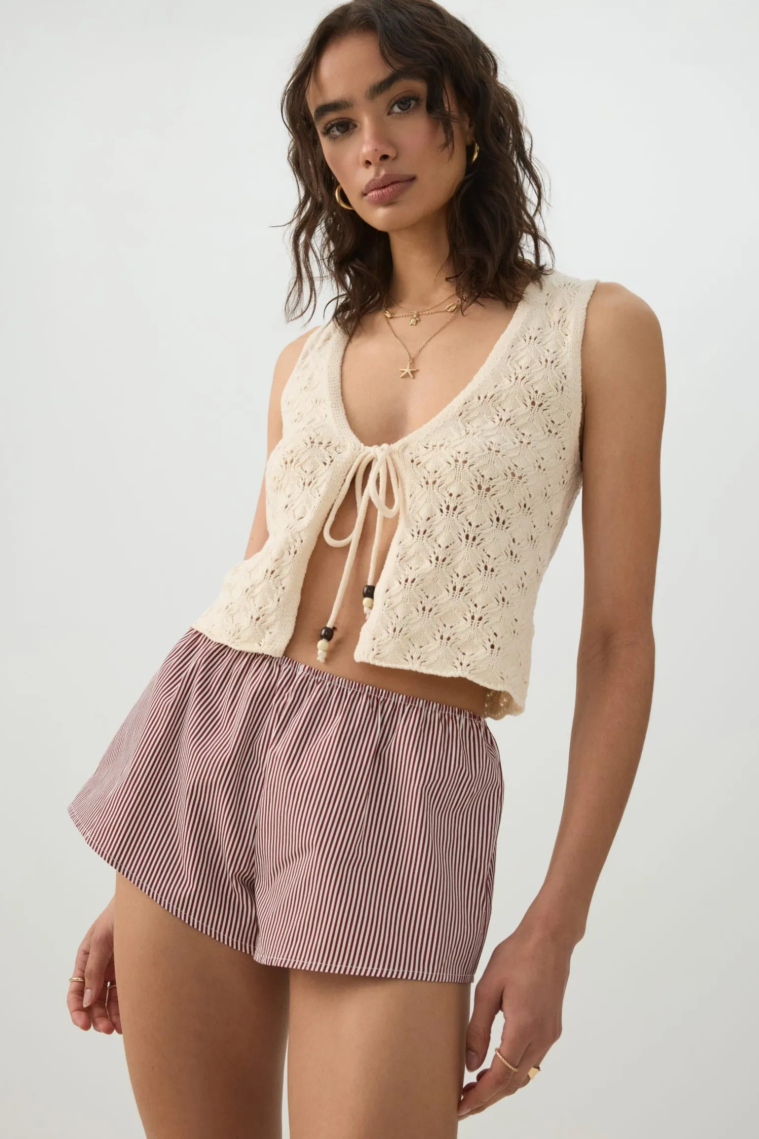 Low Rise Poplin Boxer Shorts