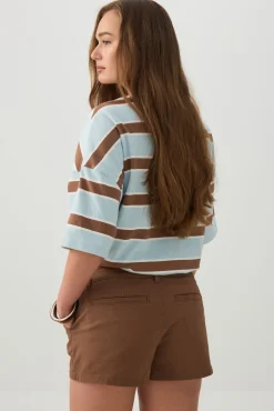 Low Rise Stretch Twill Shorts