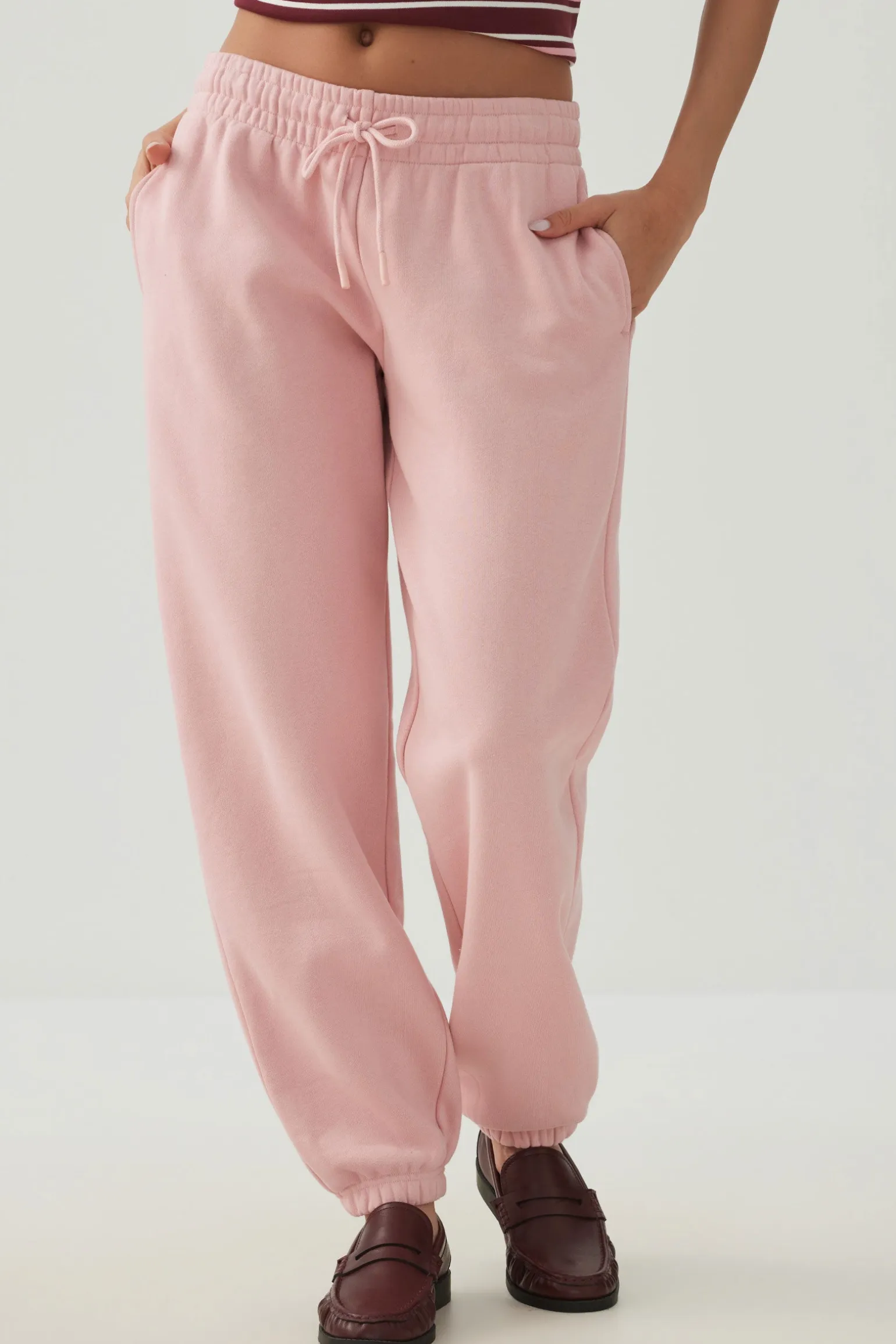 MADESOFT™ Fleece Mid Rise Slouchy Sweatpants