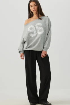 MADESOFT™ Fleece Off Shoulder Sweatshirt