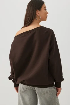 MADESOFT™ Fleece Off Shoulder Sweatshirt